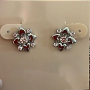 Silver cherish earrings by Lia Sophia